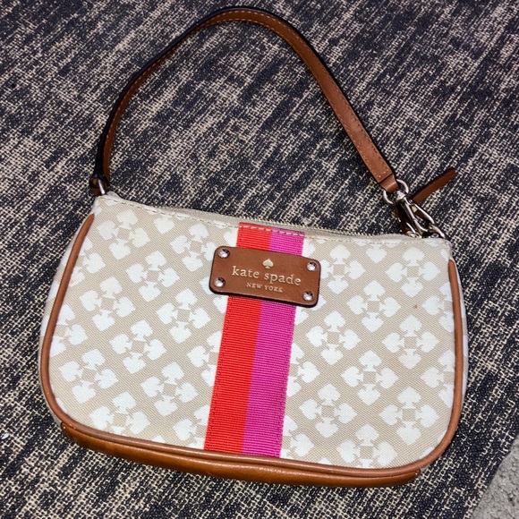 Kate Spade ♠️ Cream and Pink Shoulder Bag - Picture 1 of 8